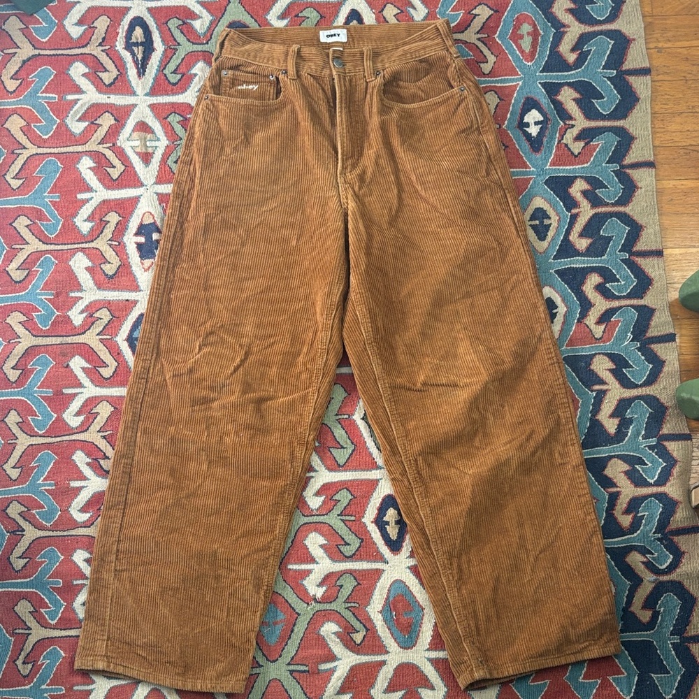 Obey “BigWig” Baggy Tan Corduroy Pants